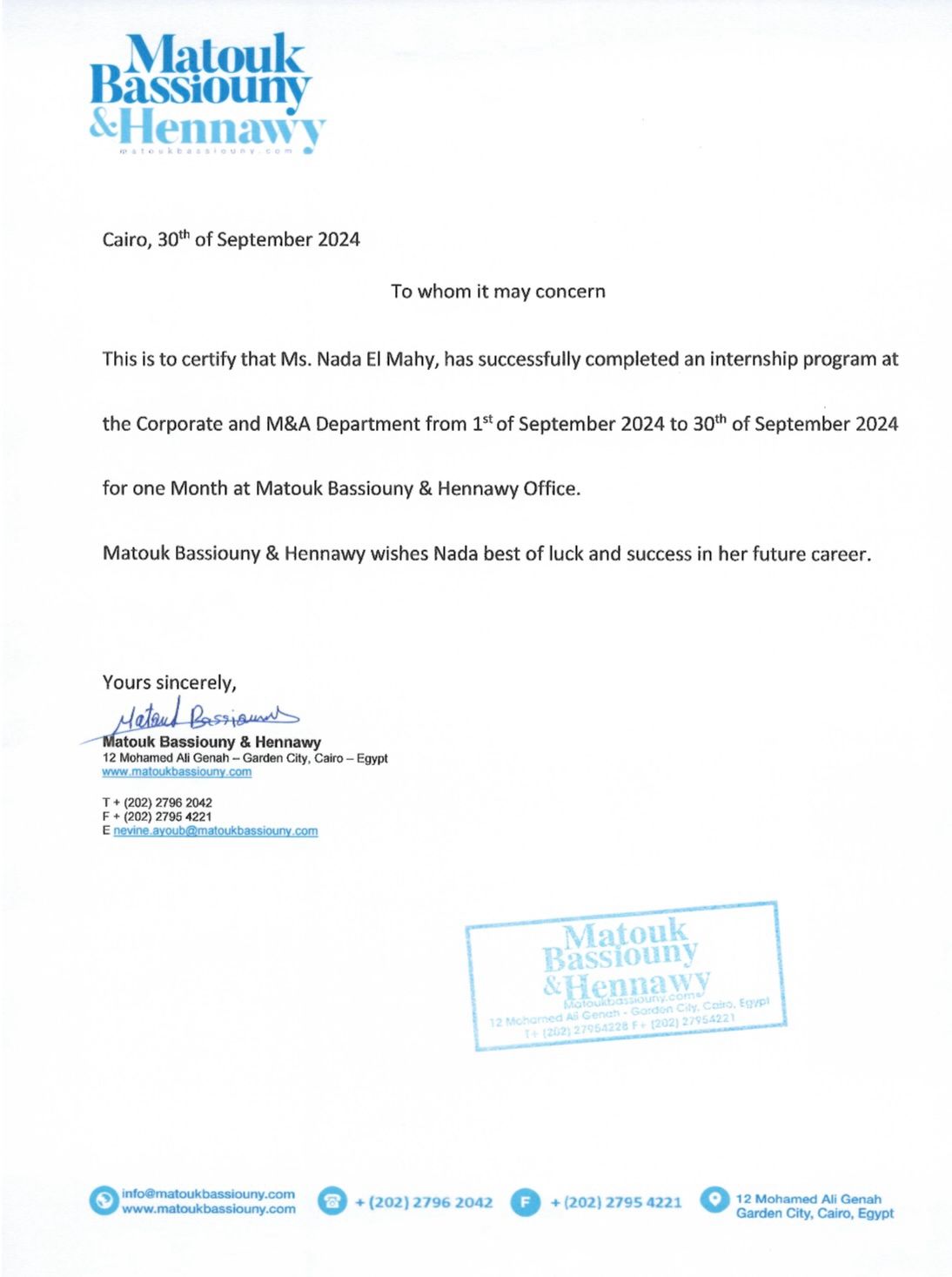 Legal Internship